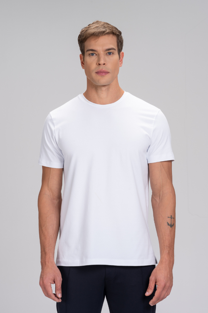 Camiseta Strong Algodão Egípcio Duplo Branco