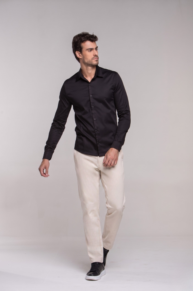 Calça Tecnológica Strong Alfaiataria Bege