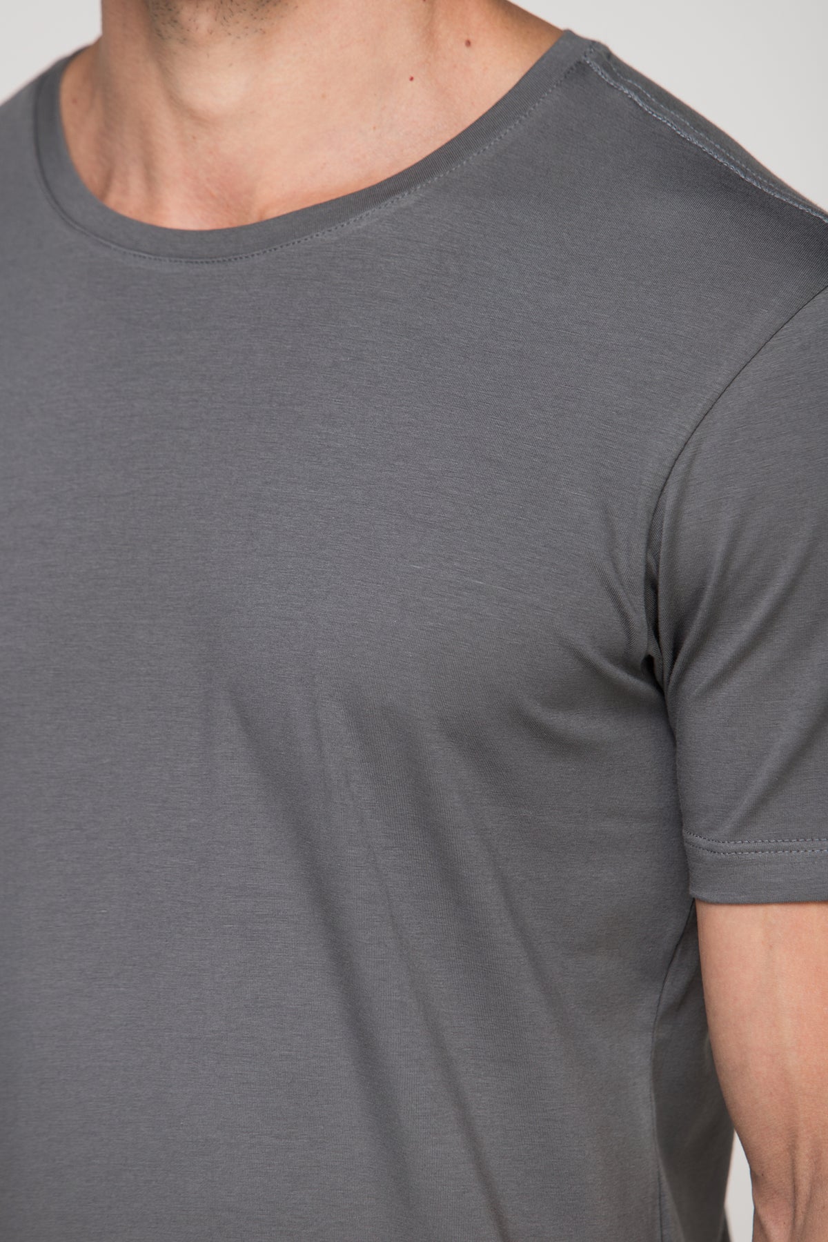 Camiseta Smart Algodão Egípcio Cinza