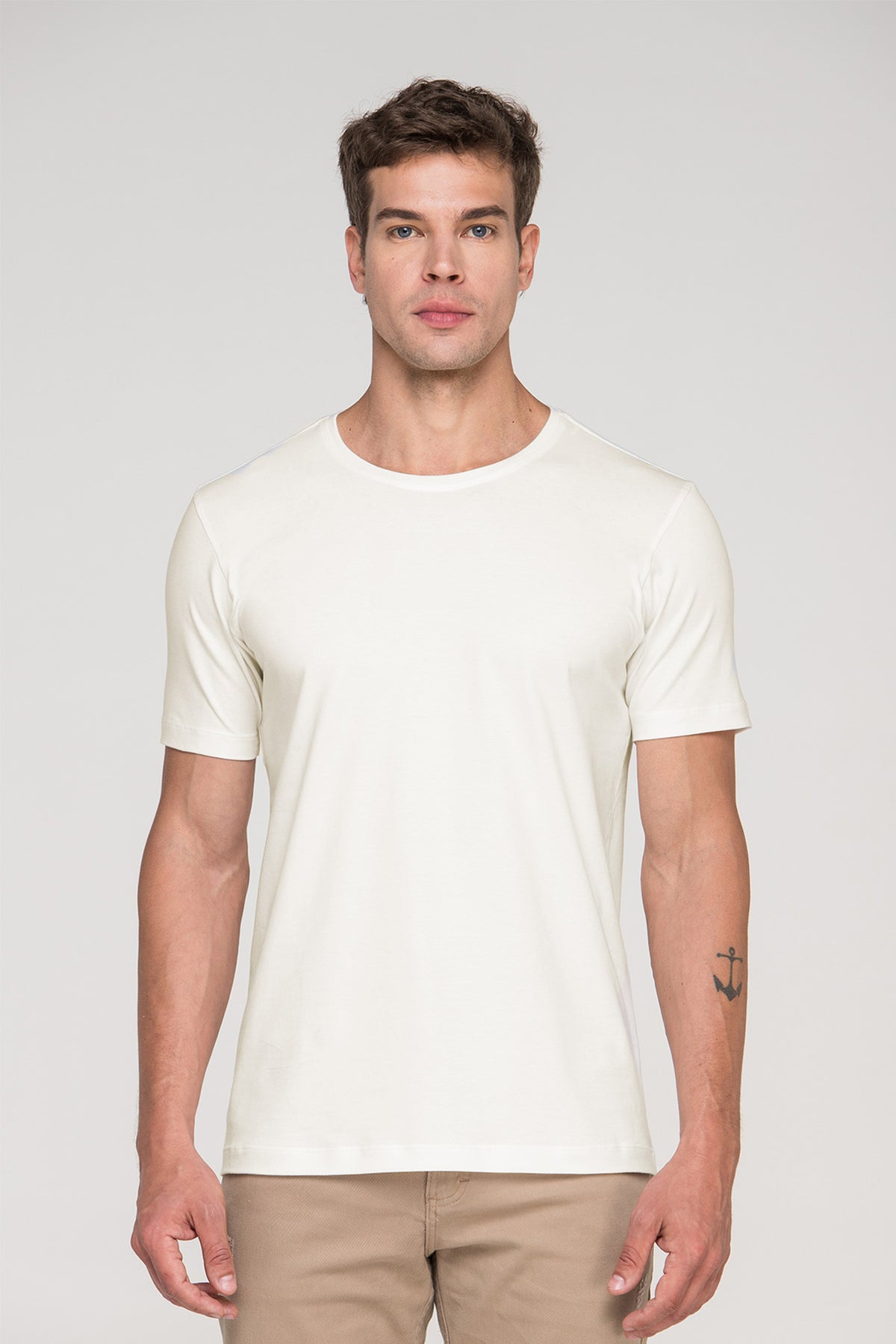 Camiseta Smart Algodão Egípcio Off-White