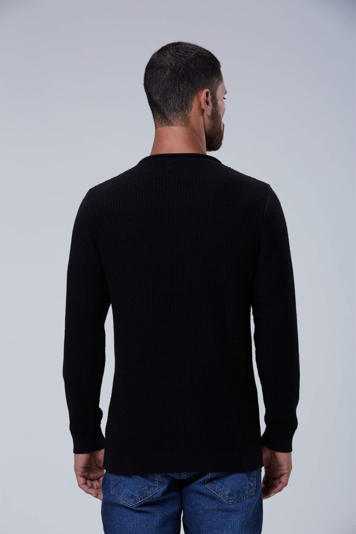Suéter Tricot Classic Laser Preto