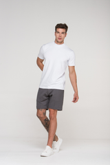 Bermuda Moletom Soft Piquet Cinza