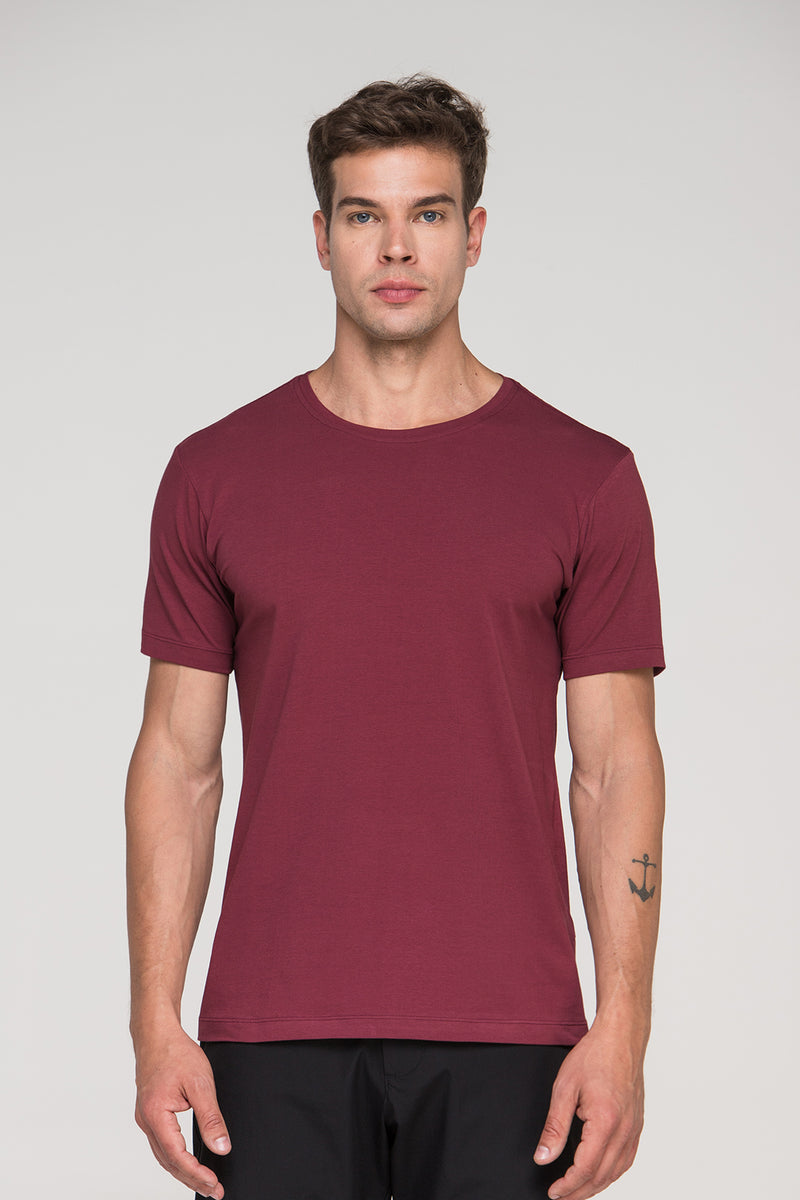 Camiseta Smart Algodão Egípcio Bordô