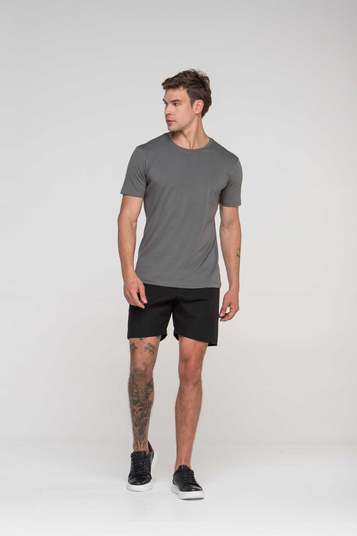 Camiseta Smart Algodão Egípcio Cinza