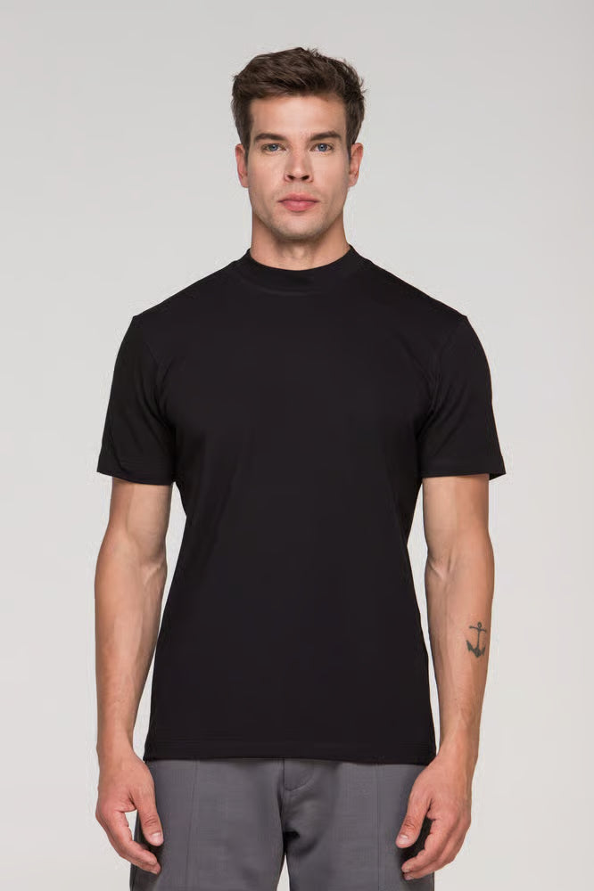 Kit 2 Camisetas Gola Média Algodão Egípcio Duplo
