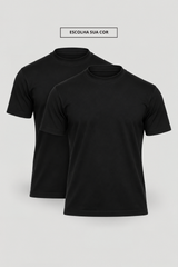 Kit 2 Camisetas Gola Alta | Duplo Egípcio