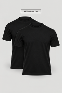 Kit 2 Camisetas Gola Alta | Duplo Egípcio