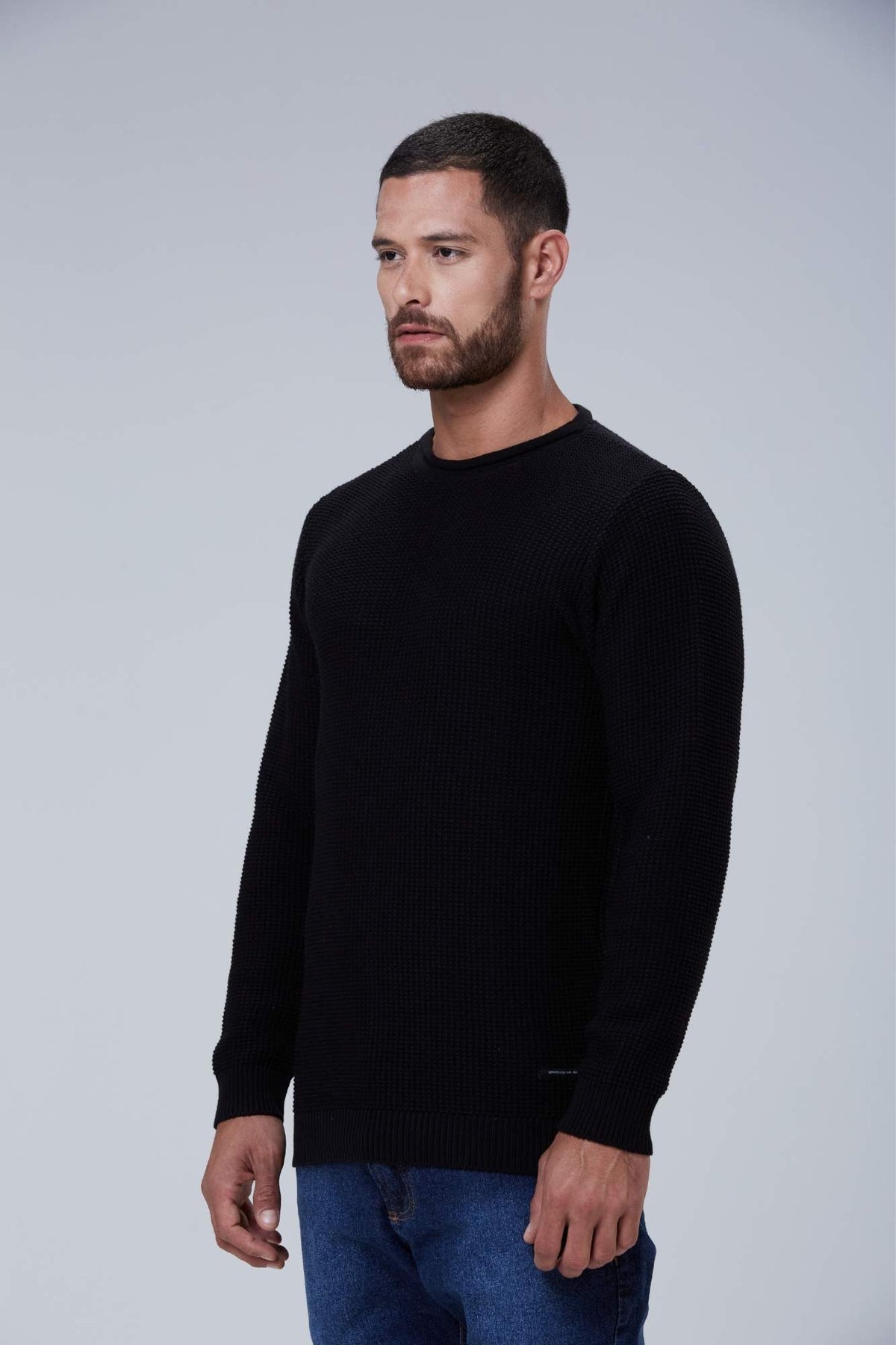 Suéter Tricot Classic Laser Preto