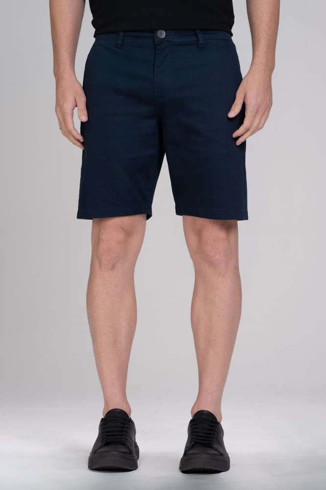 Bermuda Alfaiataria Chino Tailor Azul Marinho