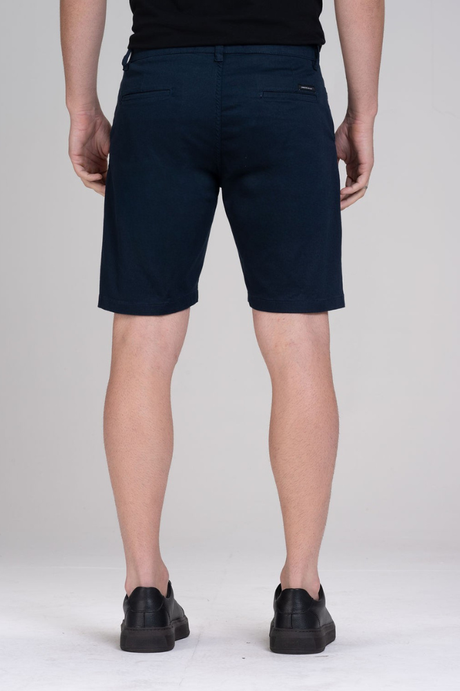 Bermuda Alfaiataria Chino Tailor Azul Marinho