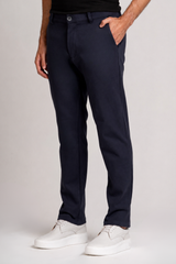 Calça Alfaiataria Cotton Smooth Azul Marinho
