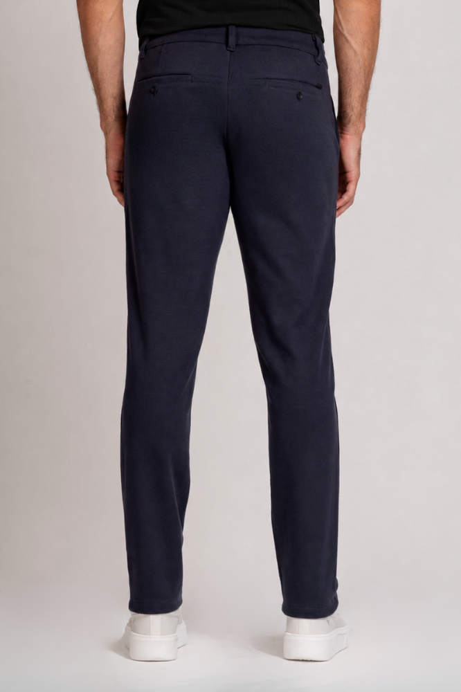 Calça Alfaiataria Cotton Smooth Azul Marinho