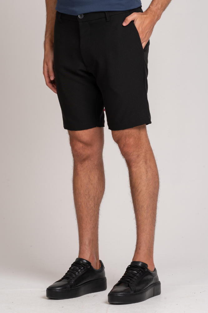 Bermuda Alfaiataria Flex Preta