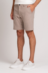 Bermuda Alfaiataria Cotton Smooth Bege
