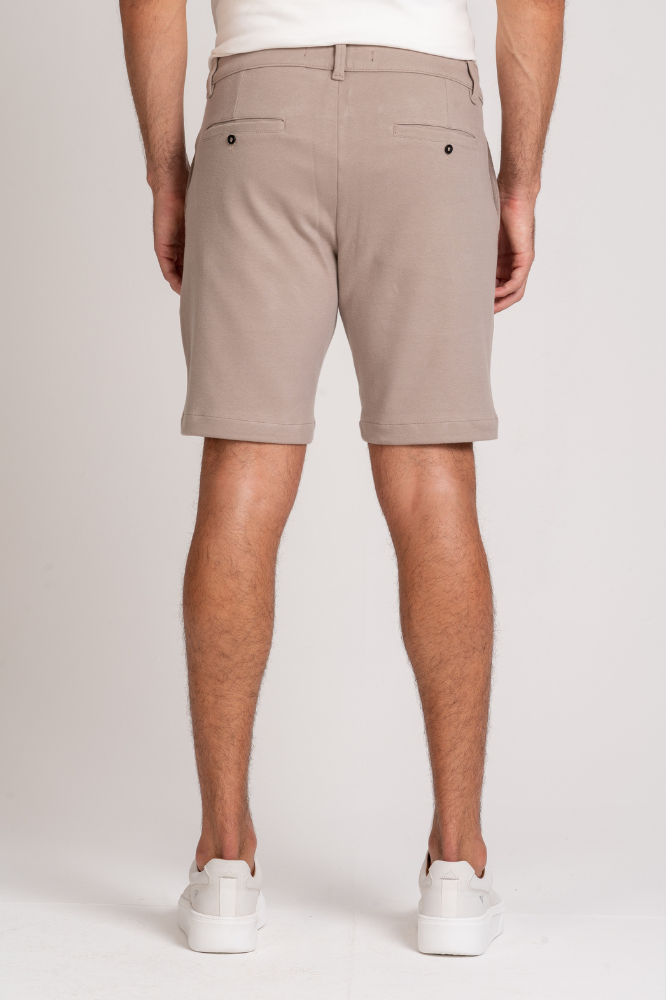 Bermuda Alfaiataria Cotton Smooth Bege