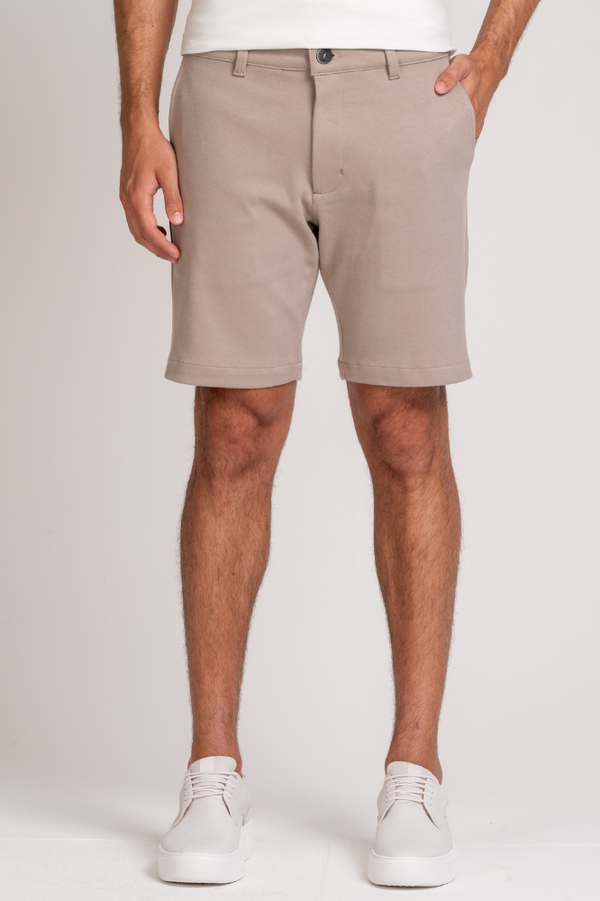 Bermuda Alfaiataria Cotton Smooth Bege