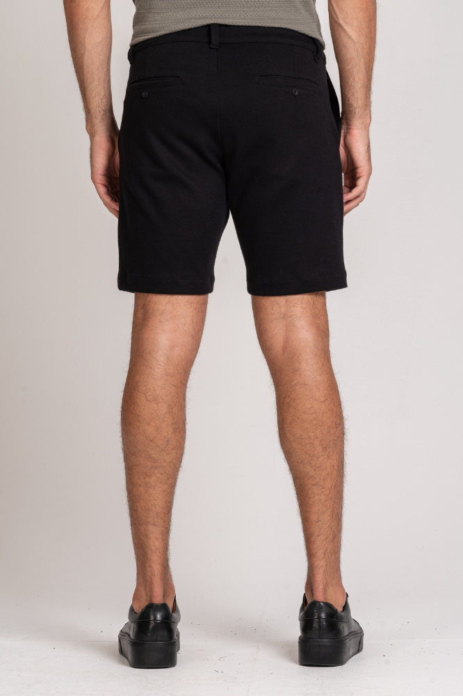 Bermuda Alfaiataria Cotton Smooth Preta