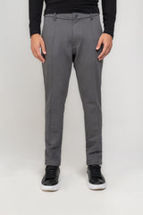 Calça Alfaiataria Moletom Soft Piquet Cinza