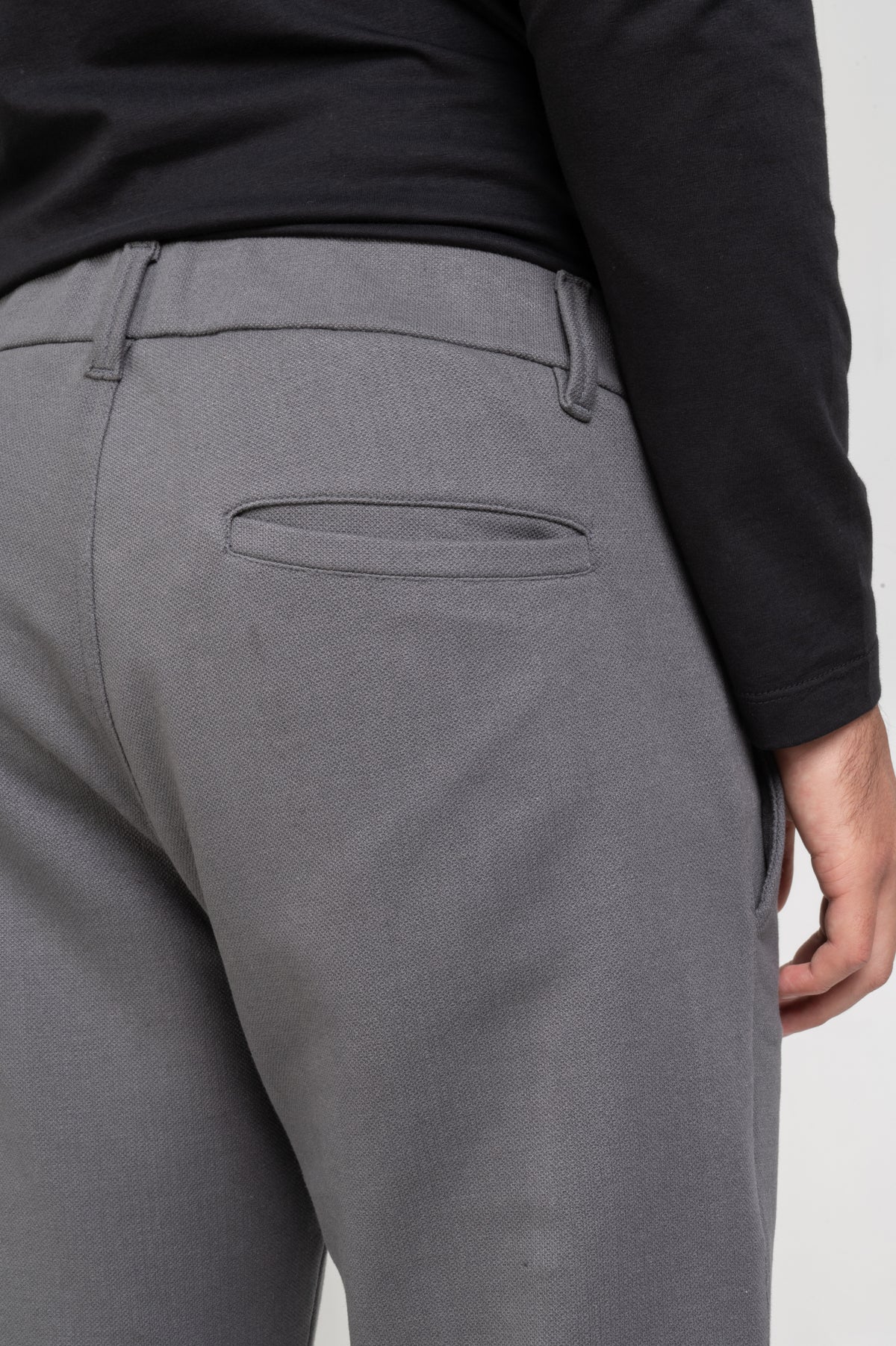 Calça Alfaiataria Moletom Soft Piquet Cinza