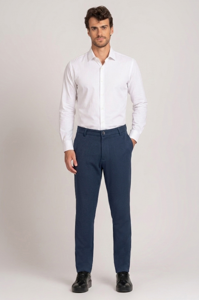 Calça Alfaiataria Genova Azul Marinho