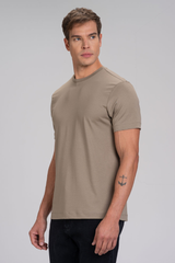 Camiseta Cotton Pima Taupe
