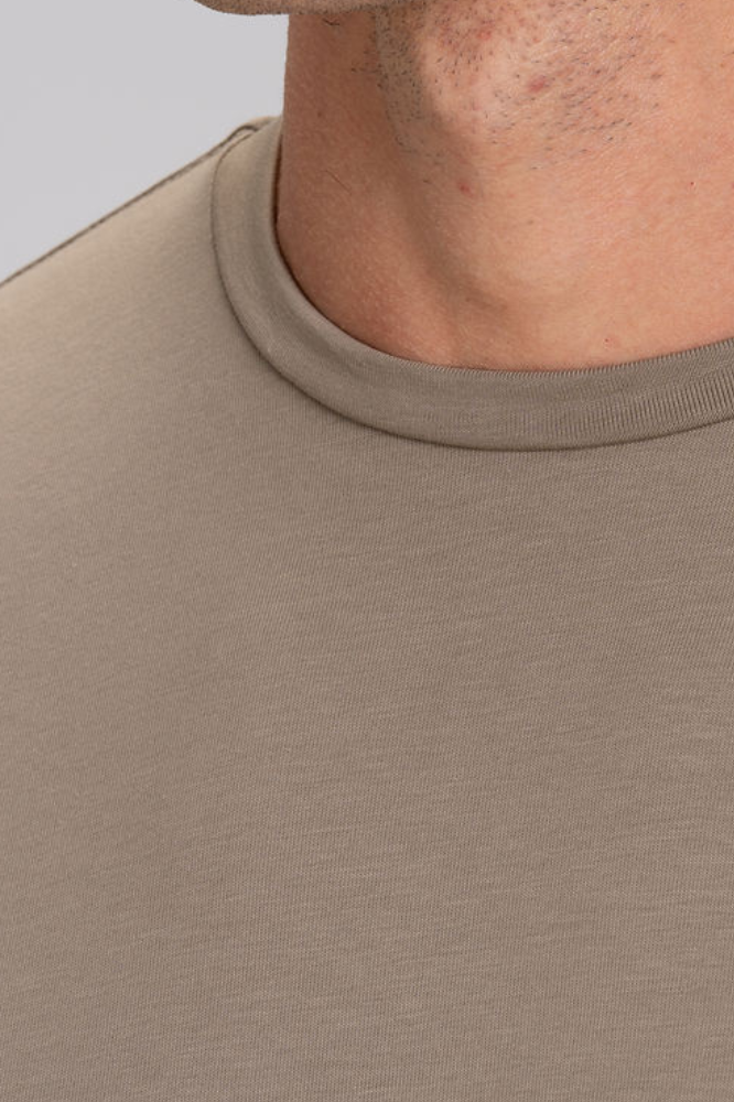 Camiseta Cotton Pima Taupe