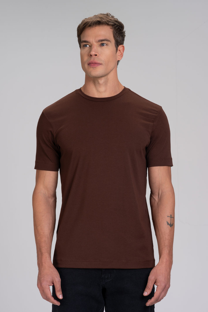 Camiseta Cotton Pima Marrom