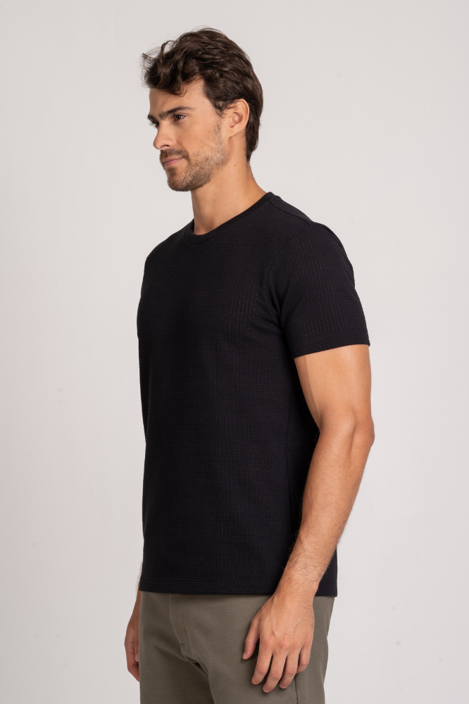 Camiseta Texturizada Atlas Preta