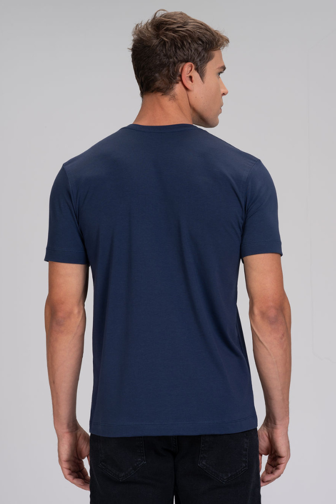 Camiseta Cotton Pima Azul Marinho