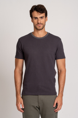 Camiseta Texturizada Atlas Cinza