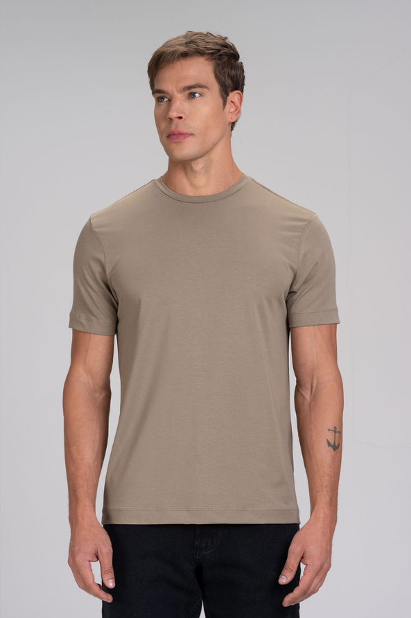 Camiseta Cotton Pima Taupe