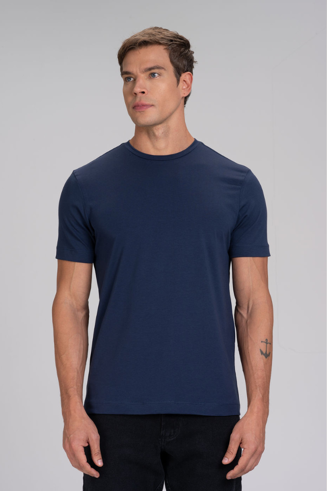 Camiseta Cotton Pima Azul Marinho