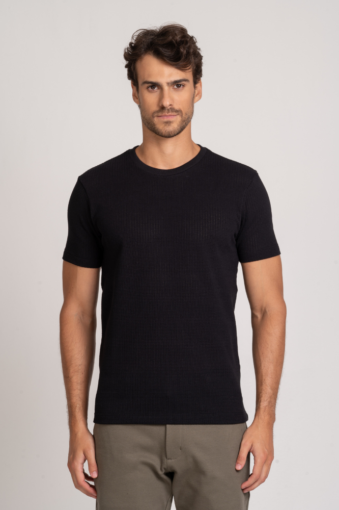 Camiseta Texturizada Atlas Preta