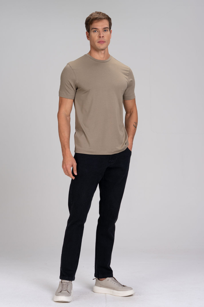Camiseta Cotton Pima Taupe