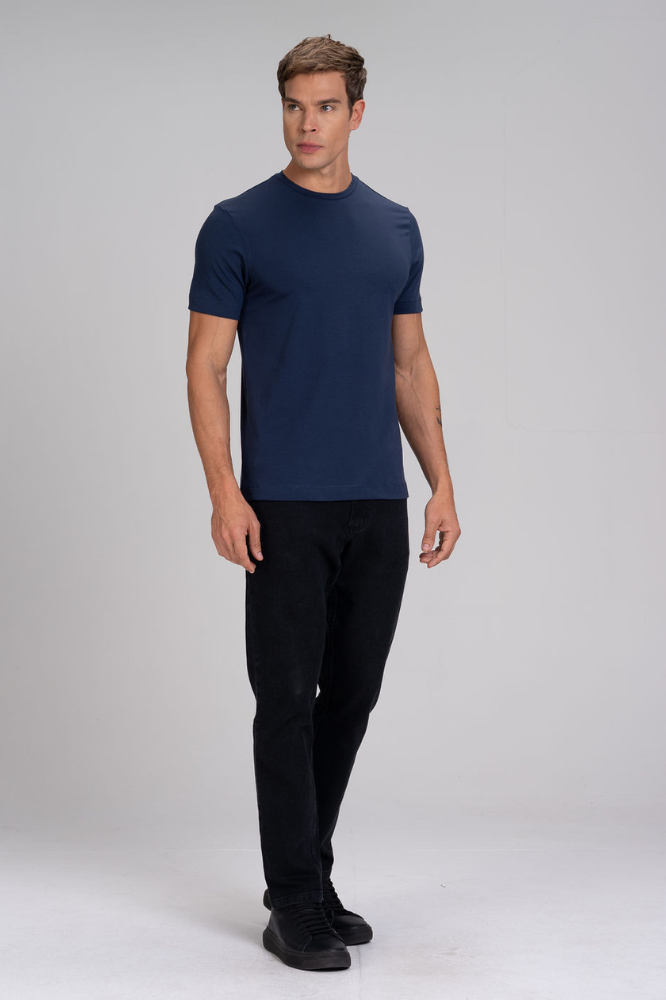 Camiseta Cotton Pima Azul Marinho
