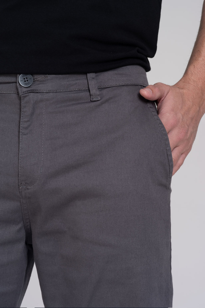 Bermuda Alfaiataria Chino Tailor Cinza