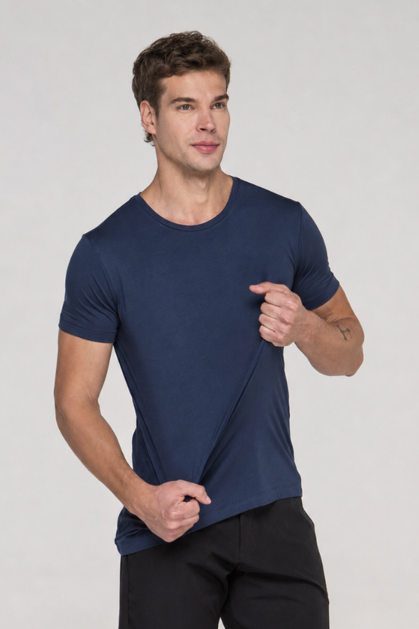 Camiseta Tech Modal Azul Marinho