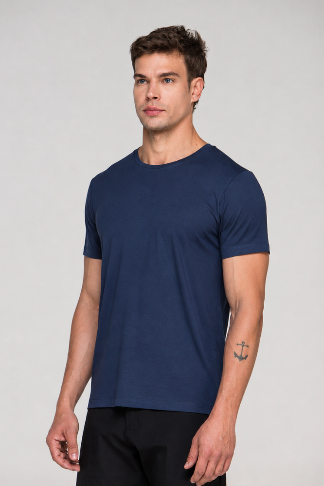 Camiseta Tech Modal Azul Marinho