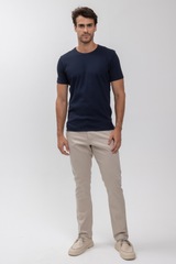 Camiseta Canelada Eco Azul