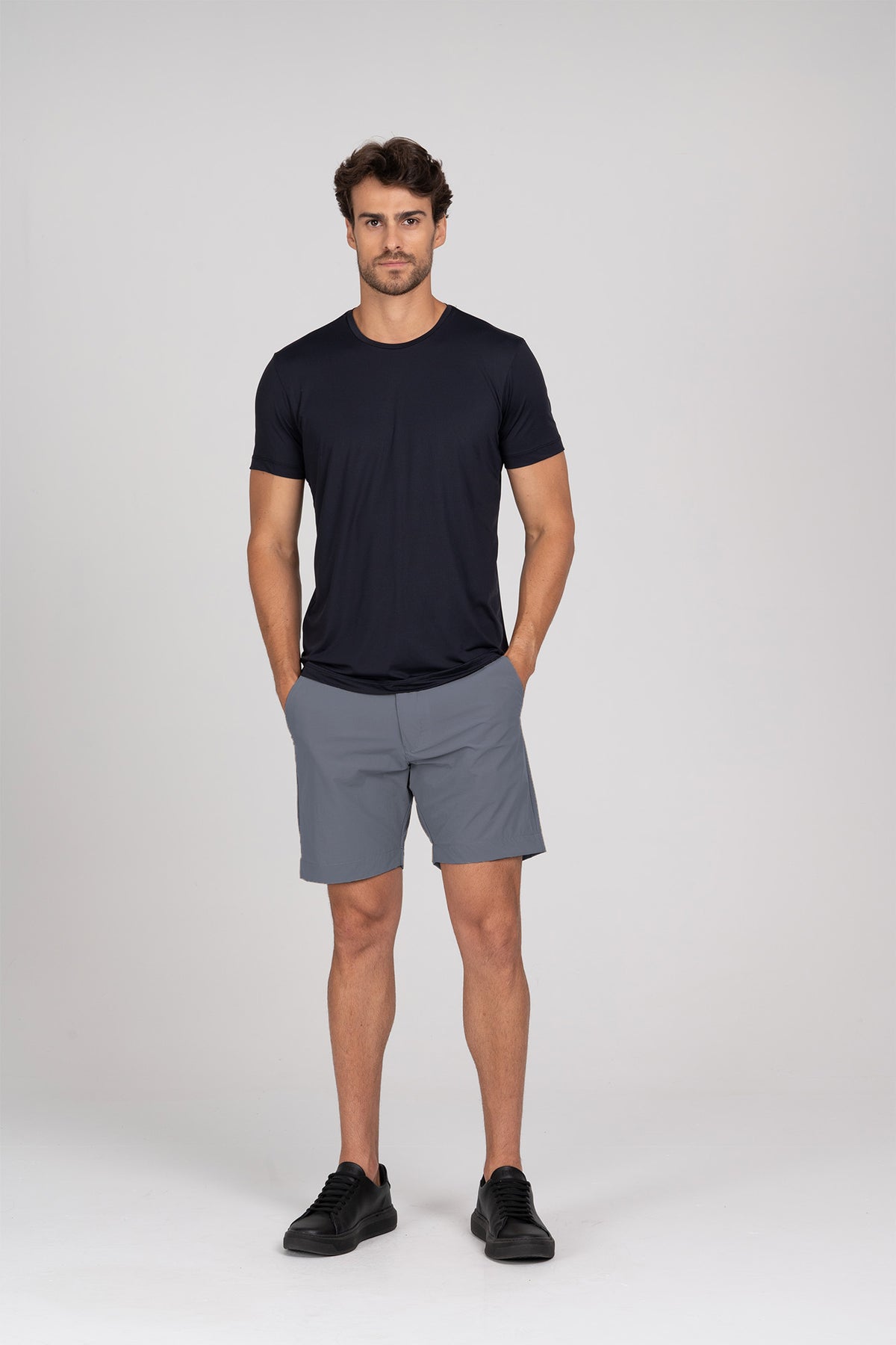 Bermuda Alfaiataria Tech Cinza