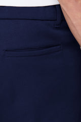 Bermuda Moletom Soft Piquet Azul Marinho