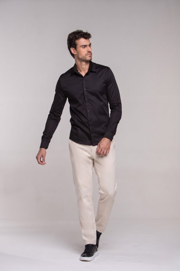 Calça Tecnológica Strong Alfaiataria Bege