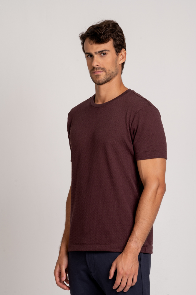 Camiseta Capri Texture Marrom
