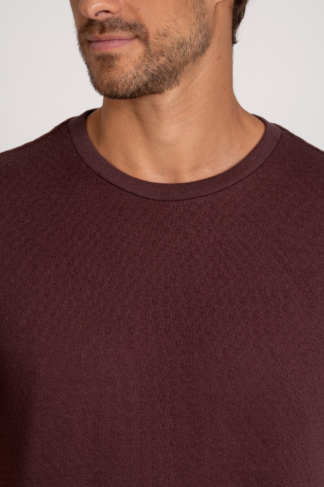 Camiseta Capri Texture Marrom