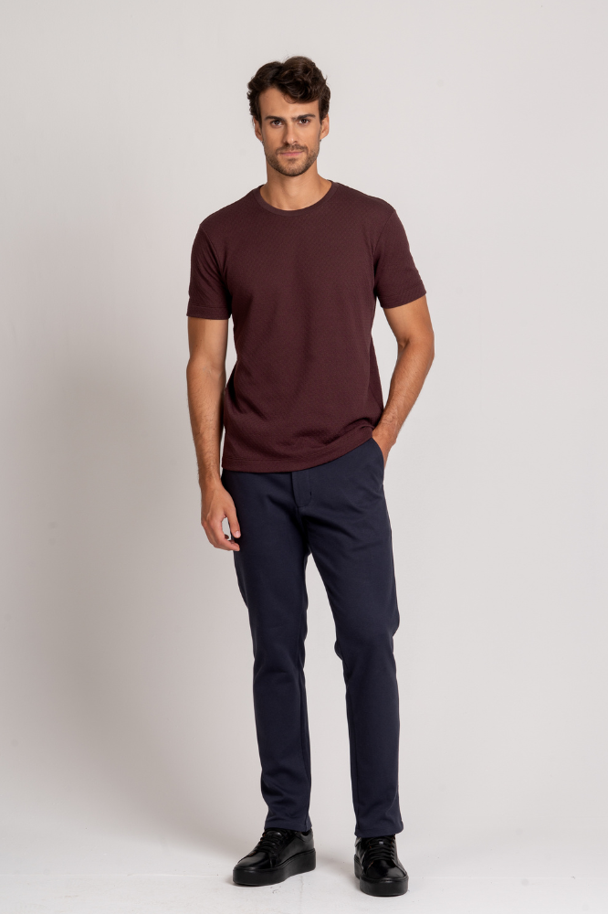 Camiseta Capri Texture Marrom