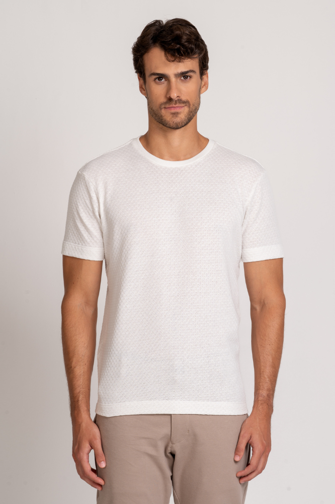 Camiseta Capri Texture Off White
