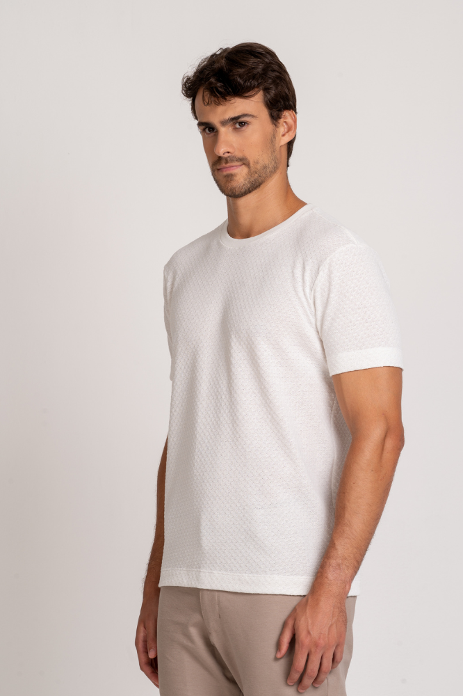 Camiseta Capri Texture Off White