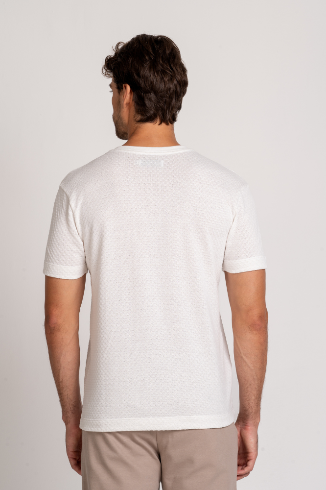 Camiseta Capri Texture Off White