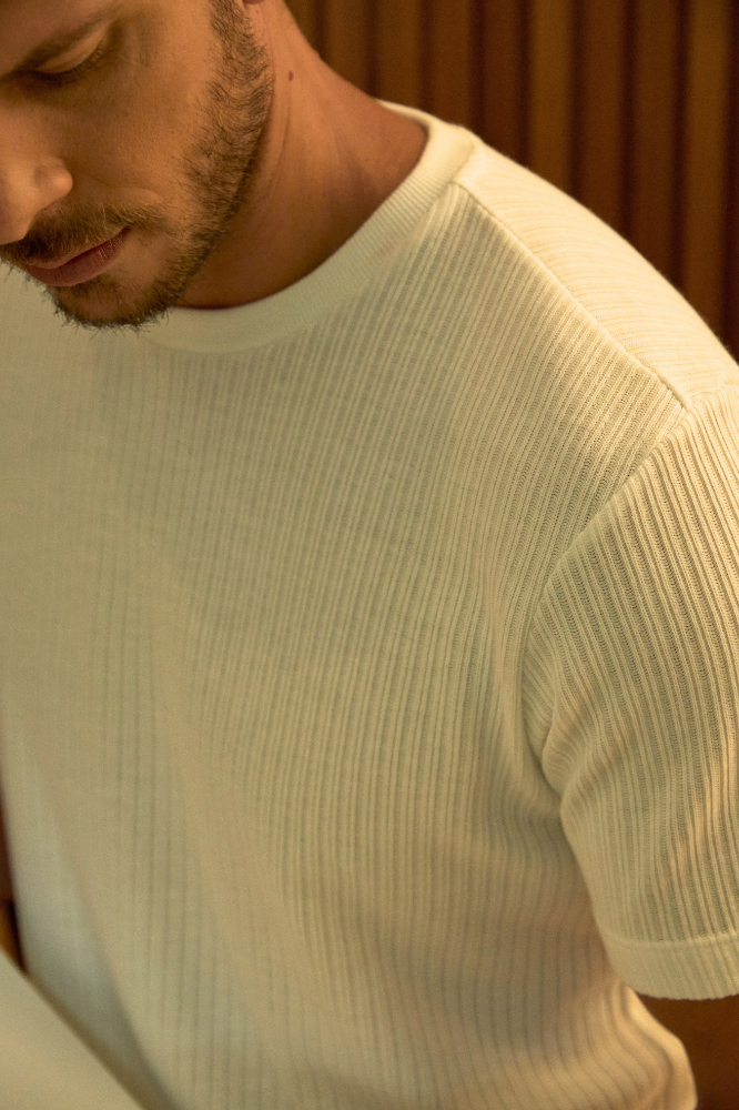Camiseta Tricot Madri Off-White