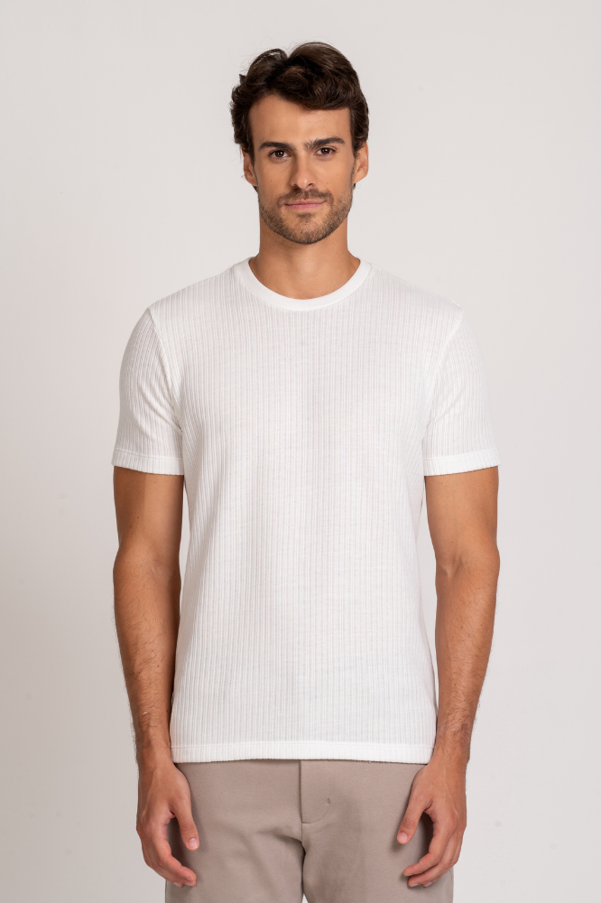 Camiseta Tricot Madri Off-White
